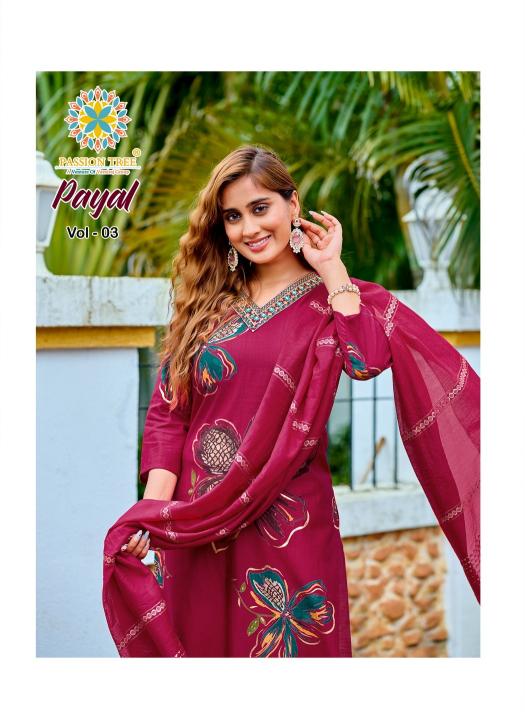 Passion Tree Payal Vol 3 catalog new style indian kurtis