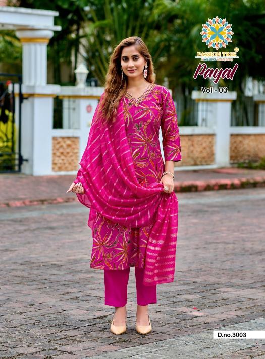 Passion Tree Payal Vol 3 catalog new style indian kurtis