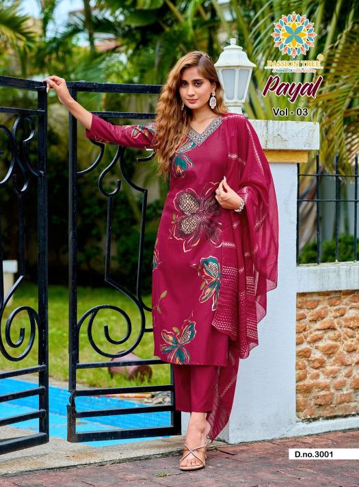 Passion Tree Payal Vol 3 catalog new style indian kurtis