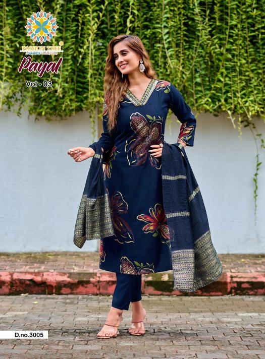 Passion Tree Payal Vol 3 catalog new style indian kurtis
