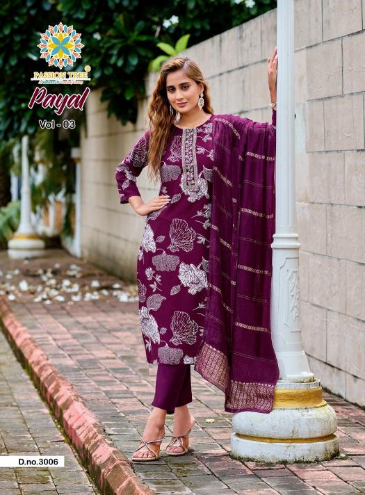 Passion Tree Payal Vol 3 catalog new style indian kurtis