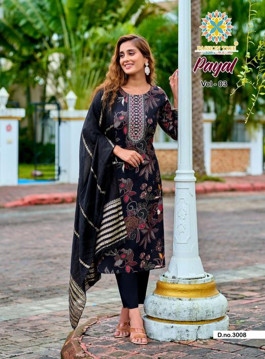 Passion Tree Payal Vol 3 catalog new style indian kurtis