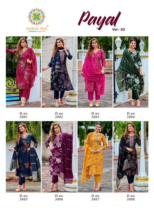 Passion Tree Payal Vol 3 catalog new style indian kurtis