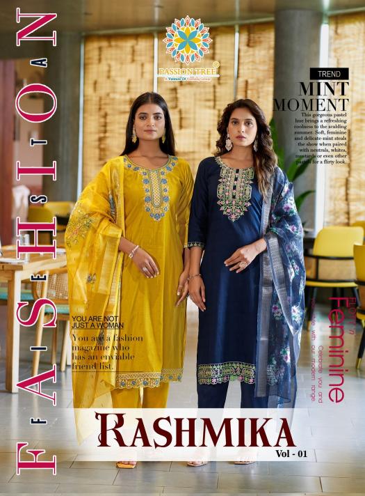 Passion Tree Rashmika catalog fancy kurtis wholesale surat