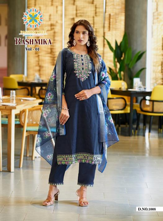 Passion Tree Rashmika catalog fancy kurtis wholesale surat