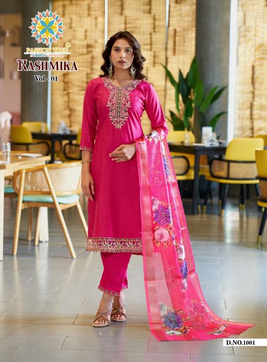 Passion Tree Rashmika catalog fancy kurtis wholesale surat