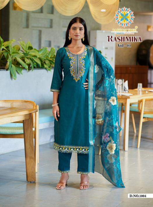 Passion Tree Rashmika catalog fancy kurtis wholesale surat