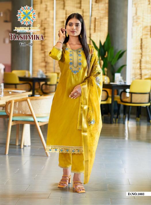 Passion Tree Rashmika catalog fancy kurtis wholesale surat