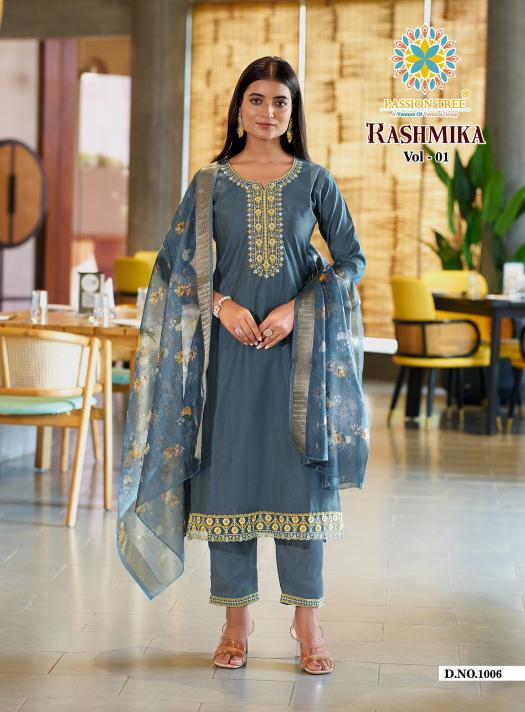 Passion Tree Rashmika catalog fancy kurtis wholesale surat