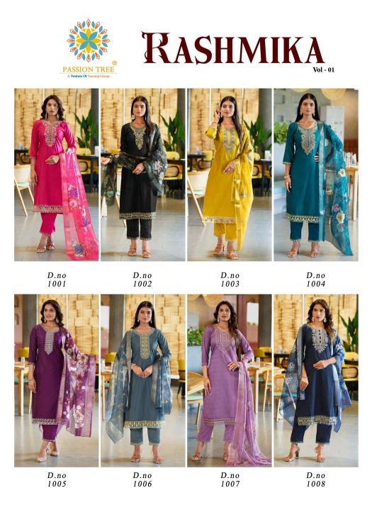 Passion Tree Rashmika catalog fancy kurtis wholesale surat