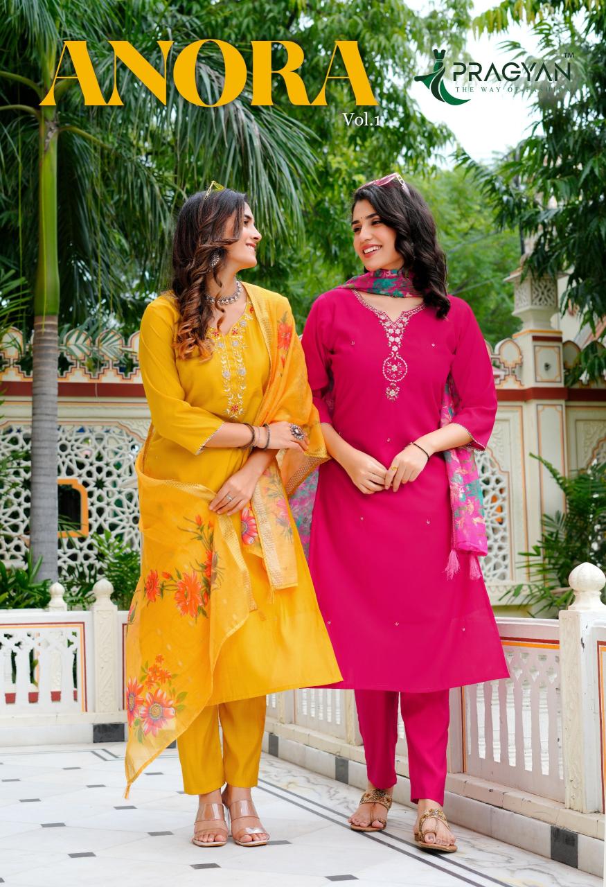 Pragyan Anora vol 1 catalog kurti wholsale market surat abhishek market