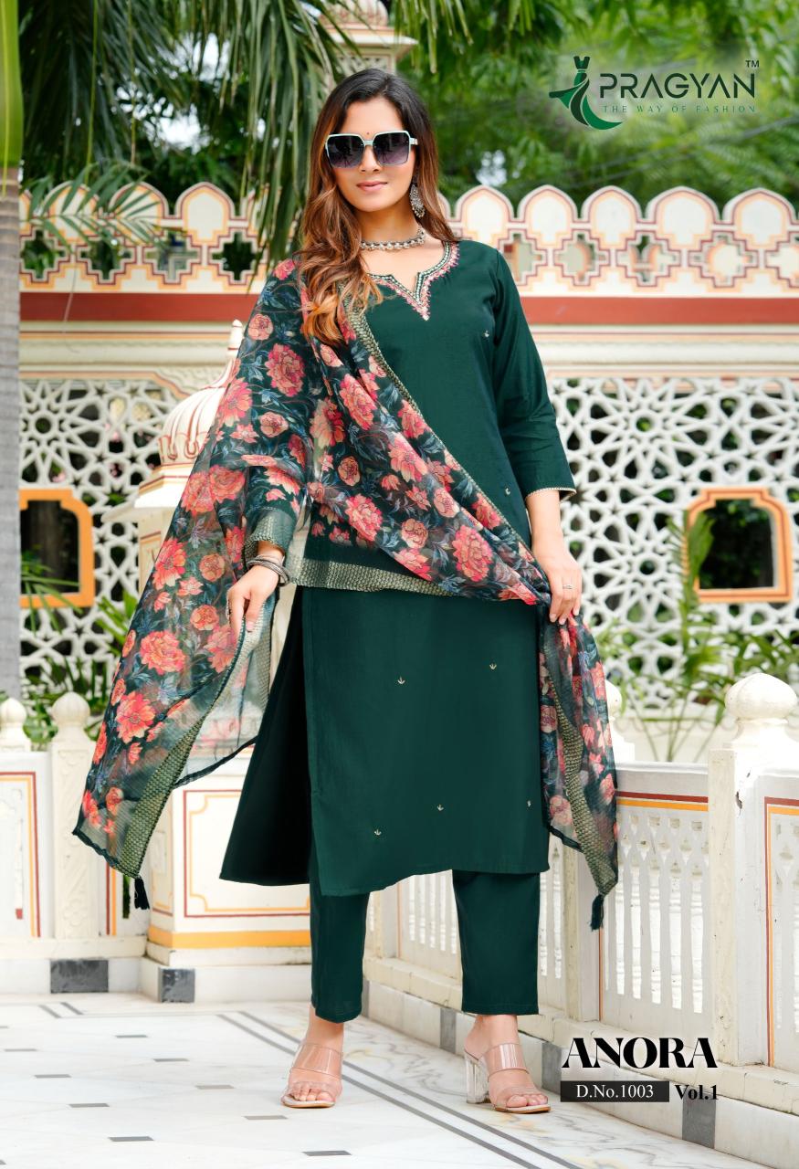 Pragyan Anora vol 1 catalog kurti wholsale market surat abhishek market