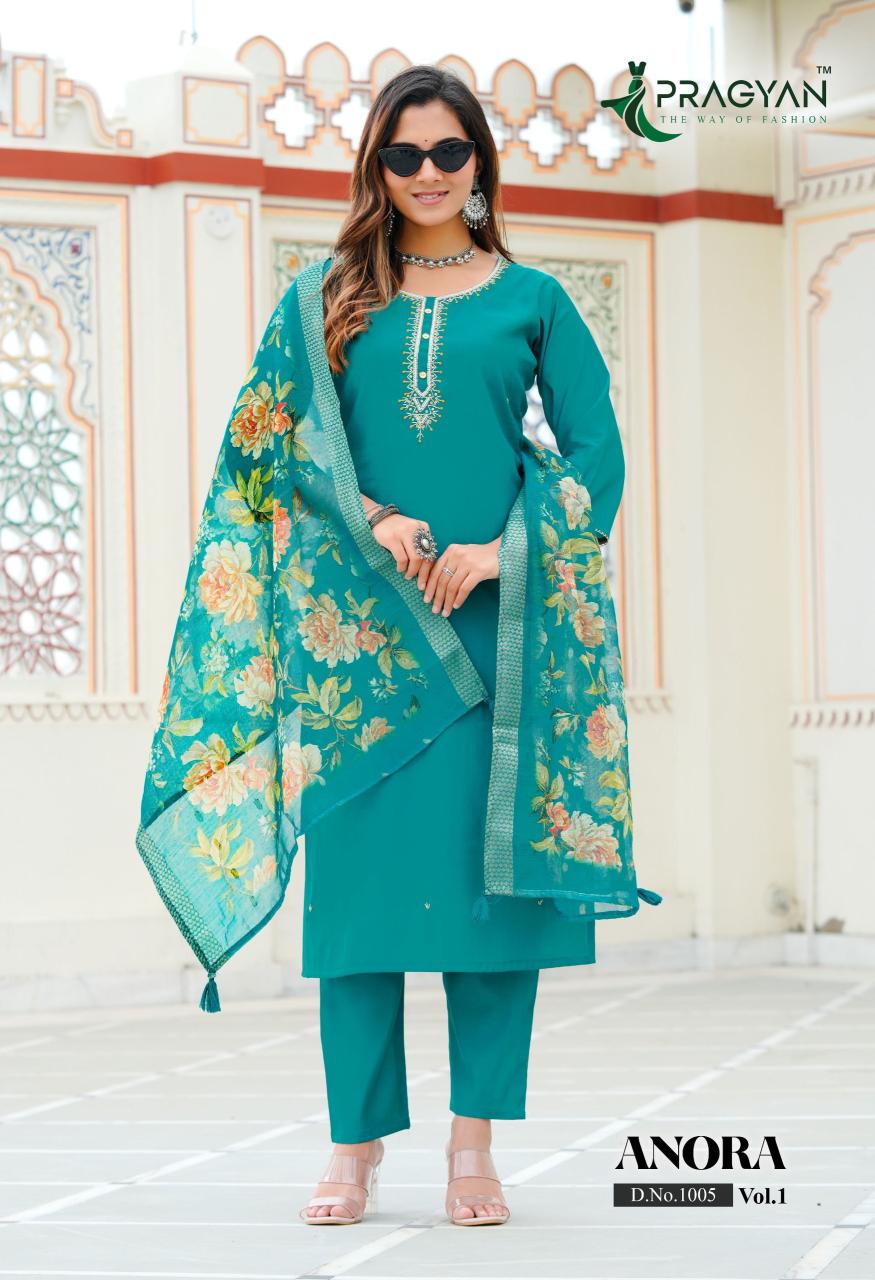 Pragyan Anora vol 1 catalog kurti wholsale market surat abhishek market