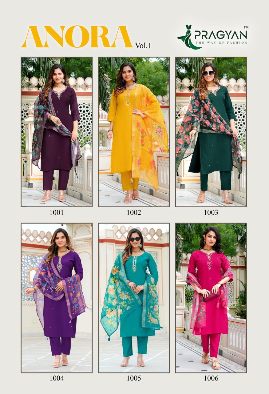Pragyan Anora vol 1 catalog kurti wholsale market surat abhishek market