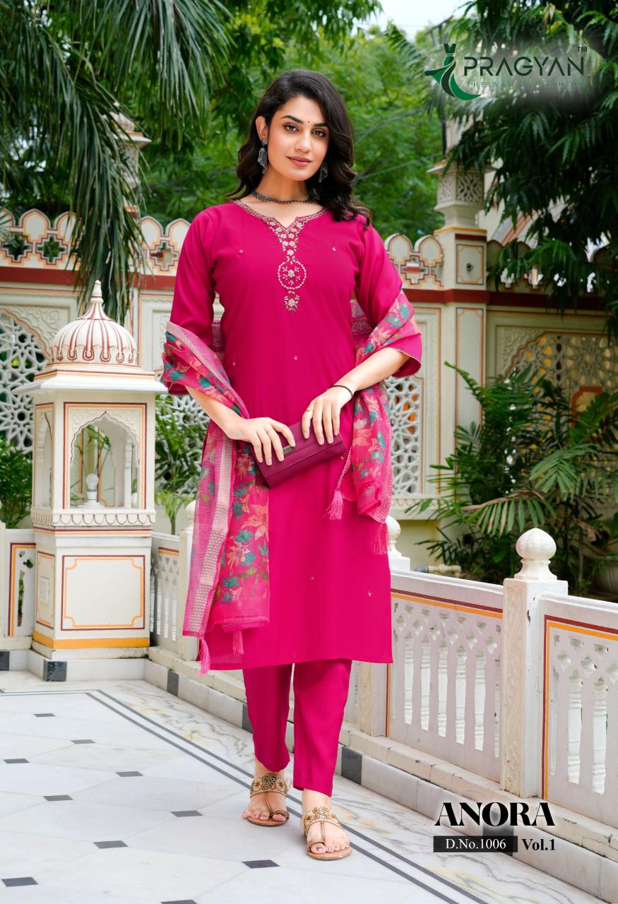 Pragyan Anora vol 1 catalog kurti wholsale market surat abhishek market