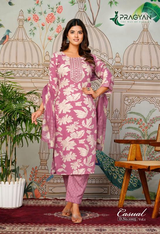 Pragyan Casual vol 1 catalog kurti manufacturer in surat