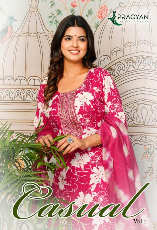 Pragyan Casual vol 1 catalog kurti manufacturer in surat