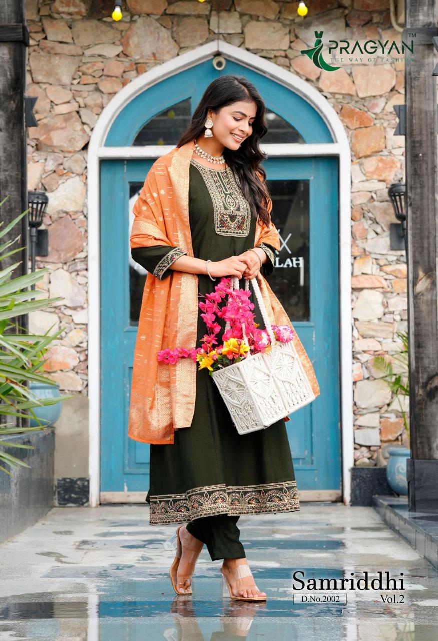 Pragyan Samriddhi vol 2 catalog textile design kurti shiba surat gujarat