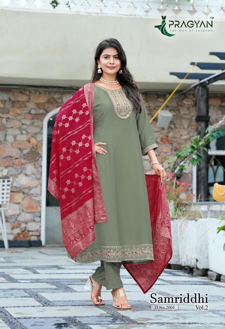 Pragyan Samriddhi vol 2 catalog textile design kurti shiba surat gujarat