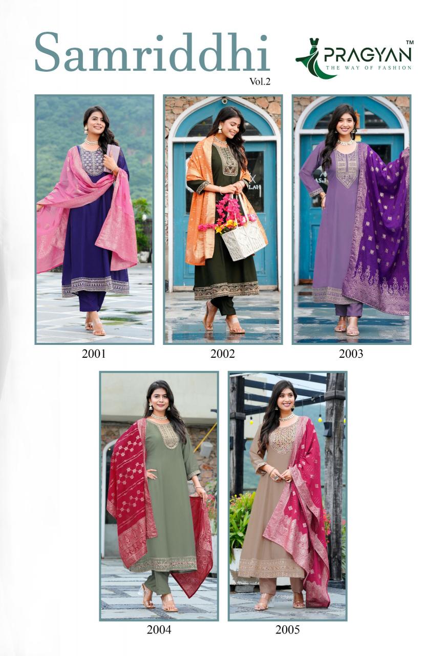 Pragyan Samriddhi vol 2 catalog textile design kurti shiba surat gujarat