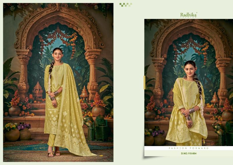 Radhika Azara Banarashi Adah Vol 7 catalog ladies dress material wholesale market in surat
