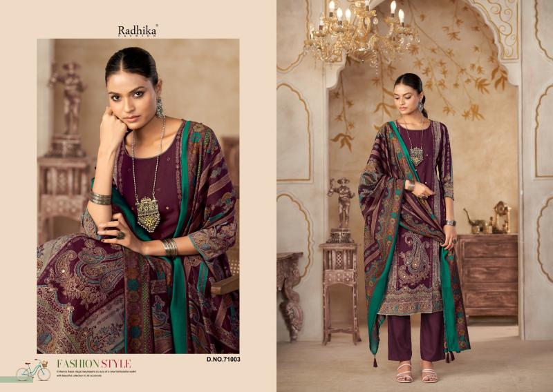 Radhika Azara Beauty Silk Vol 5 catalog suit dress material wholesale