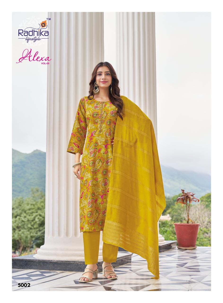 Radhika LifeStyle Alexa Vol 5 Catalog designer kurtis online surat