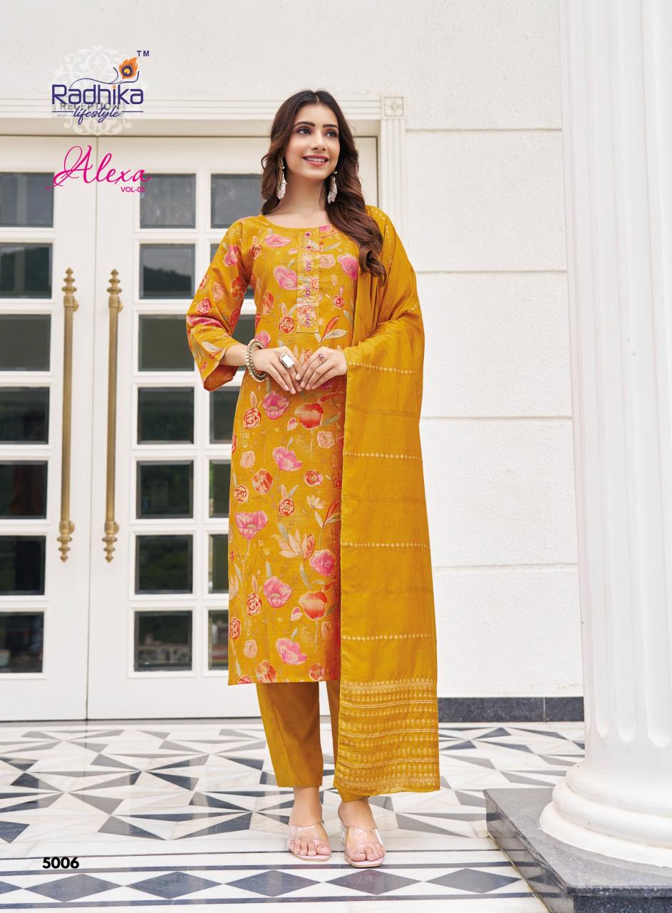 Radhika LifeStyle Alexa Vol 5 Catalog designer kurtis online surat