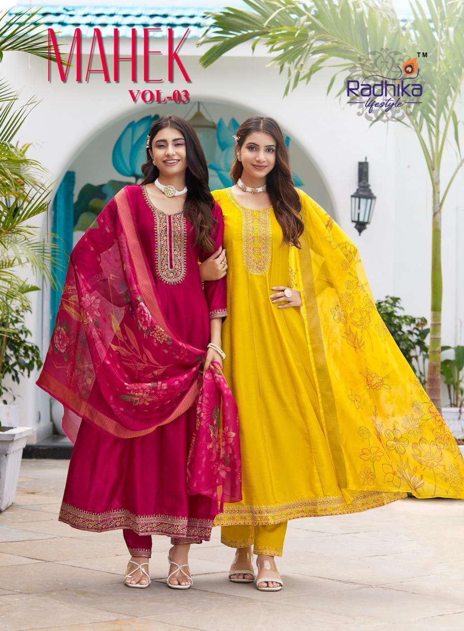 Radhika Lifestyle Mahek Vol 3 Catalog buy kurti from surat textile
