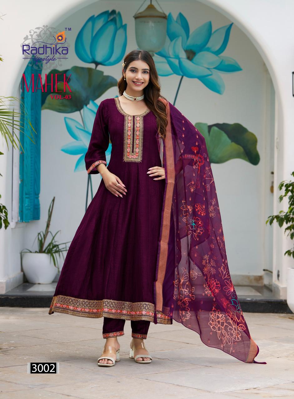 Radhika Lifestyle Mahek Vol 3 Catalog buy kurti from surat textile