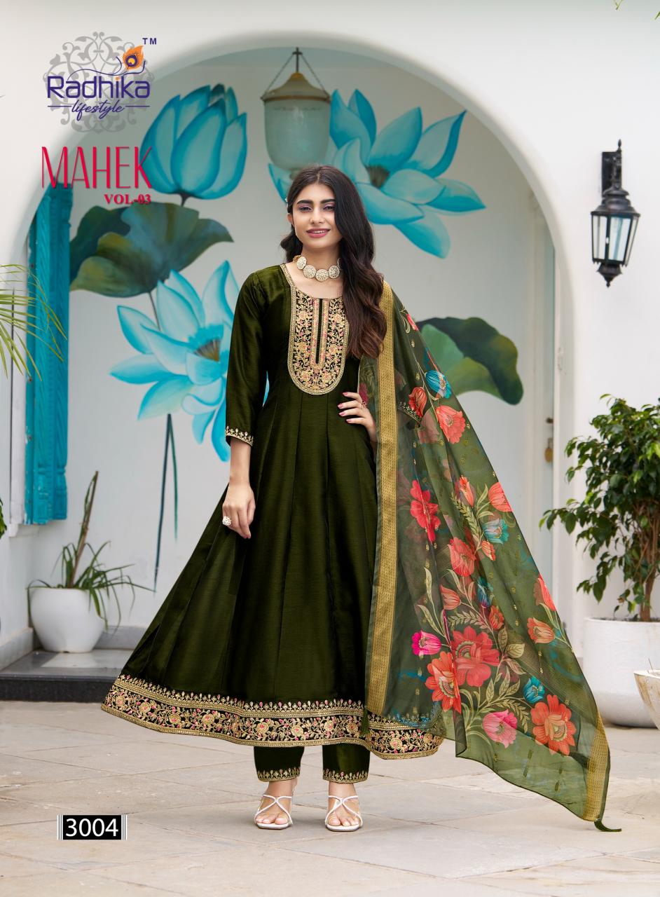 Radhika Lifestyle Mahek Vol 3 Catalog buy kurti from surat textile