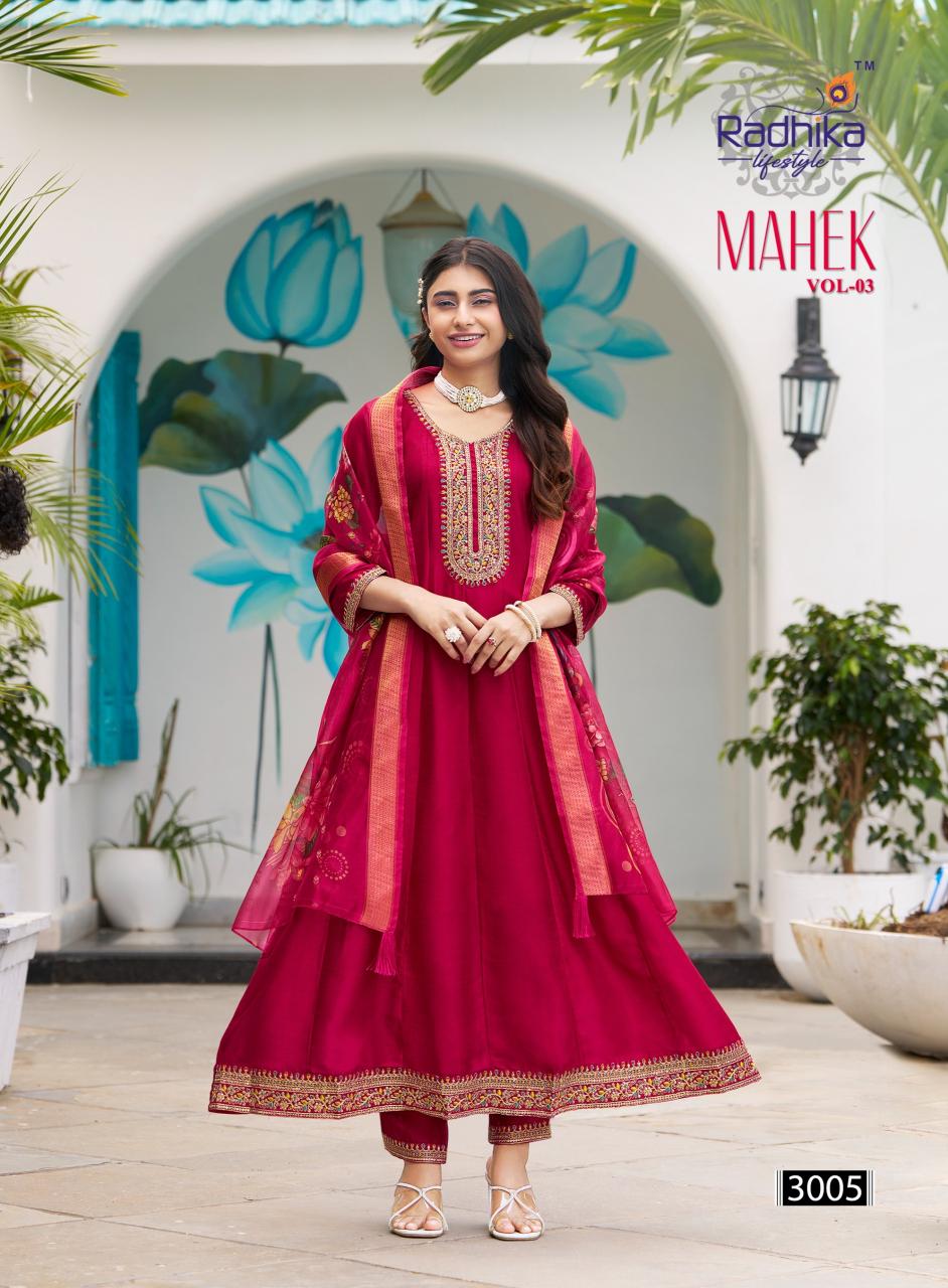 Radhika Lifestyle Mahek Vol 3 Catalog buy kurti from surat textile