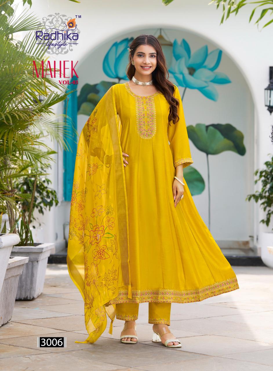 Radhika Lifestyle Mahek Vol 3 Catalog buy kurti from surat textile