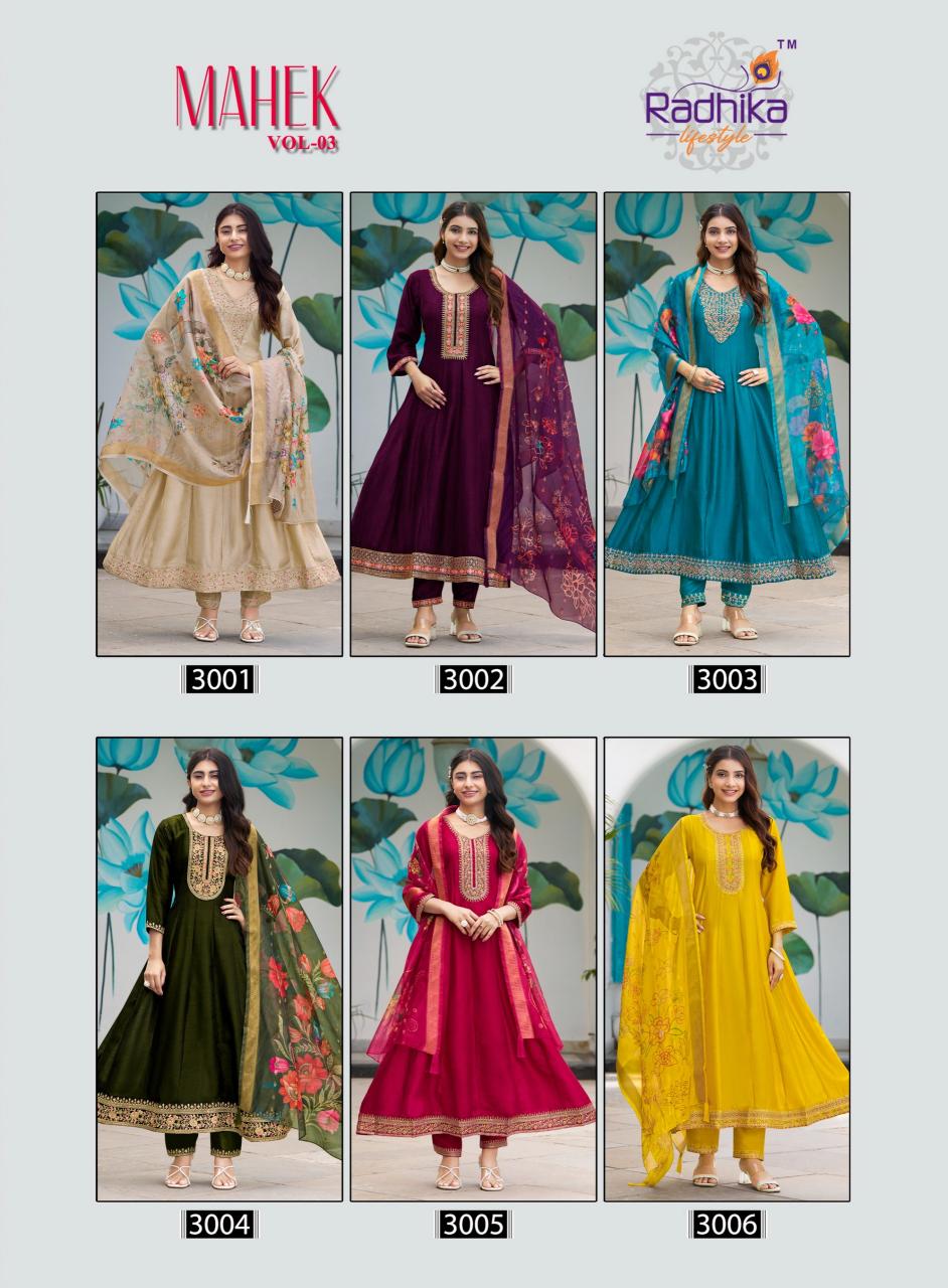 Radhika Lifestyle Mahek Vol 3 Catalog buy kurti from surat textile