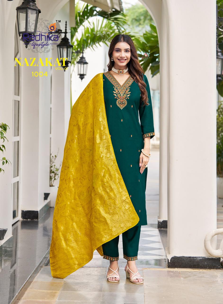 Radhika LifeStyle Nazakat vol 1 catalog ethnic kurti women in surat
