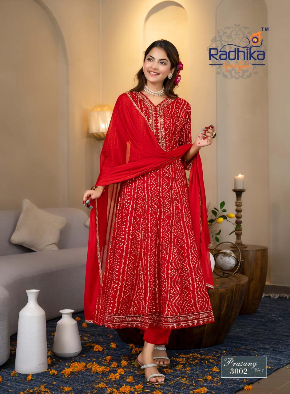 Radhika LifeStyle Prasang Vol 3 catalog surat kurtis wholesale online