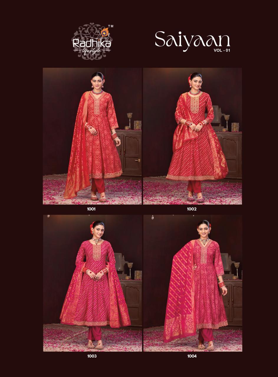 Radhika Lifestyle Saiyaan Vol 1 Catalog kurti manufacturers in surat msme