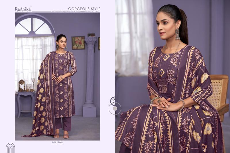 Radhika Sumyra Rozina catalog best online wholesaler of dress materials in surat