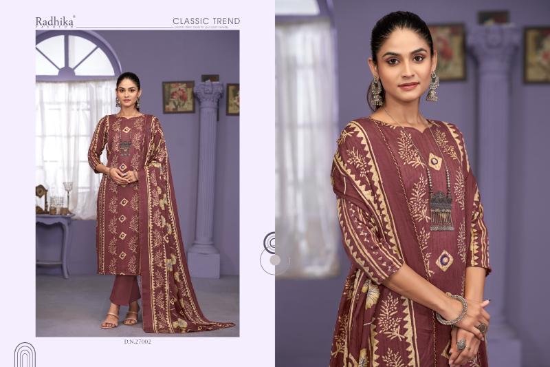 Radhika Sumyra Rozina catalog best online wholesaler of dress materials in surat