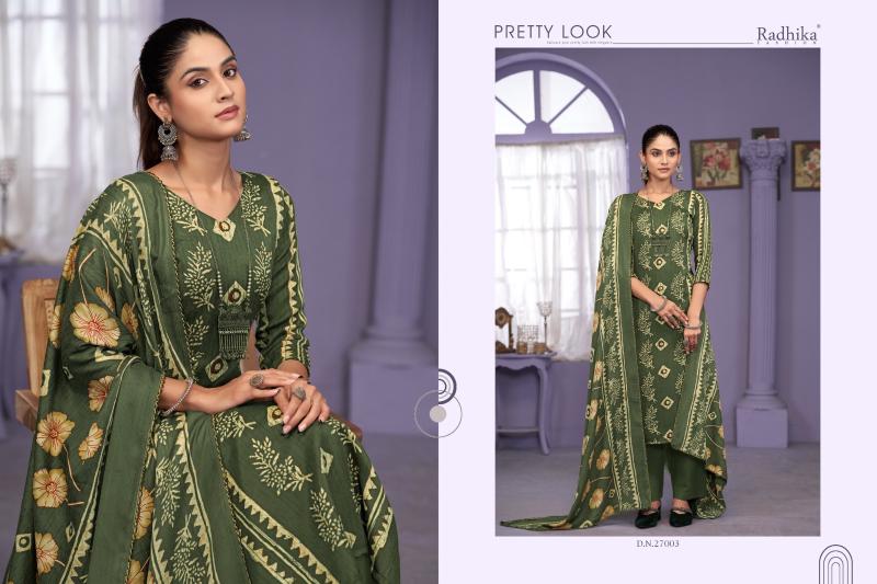 Radhika Sumyra Rozina catalog best online wholesaler of dress materials in surat