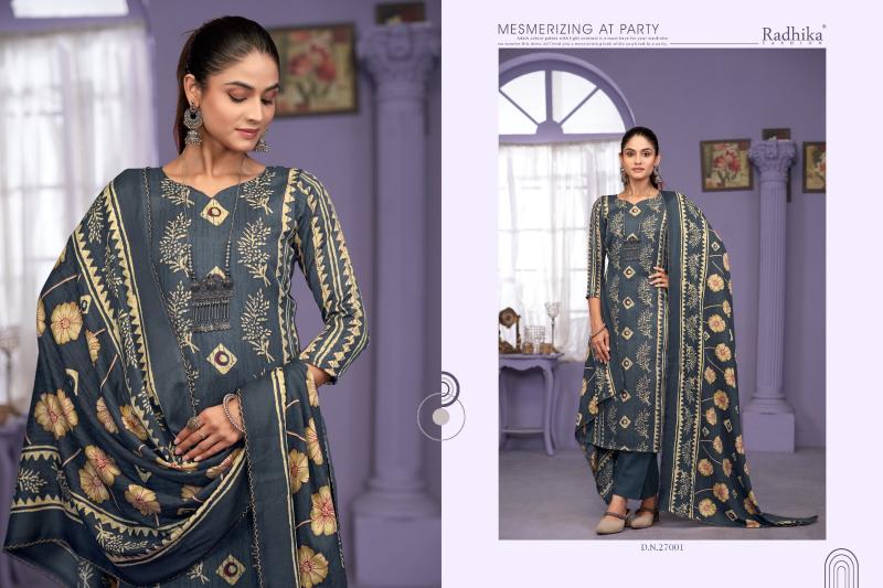 Radhika Sumyra Rozina catalog best online wholesaler of dress materials in surat