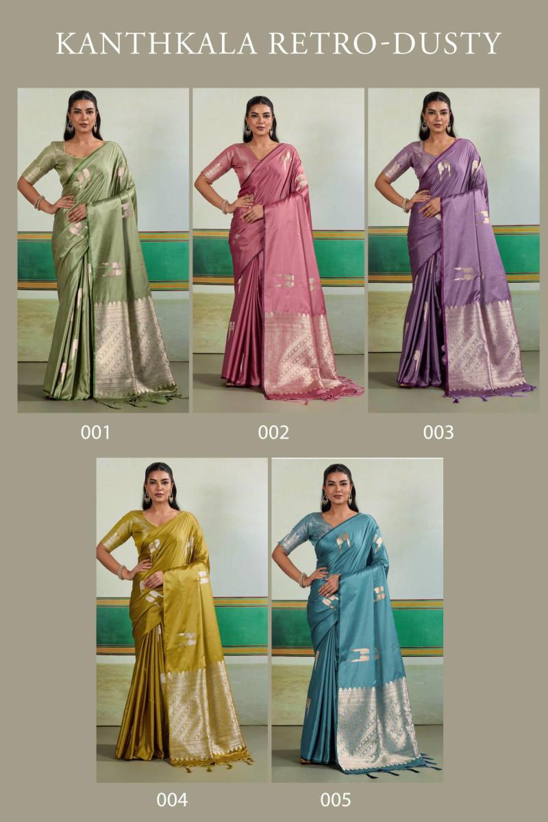 Rajtex Kanthkala Retro Dusty catalog surat saree folding