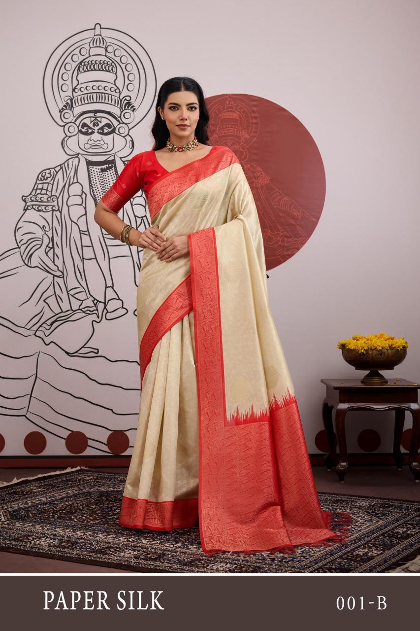 Rajtex Paper Silk catalog surat saree factory price 2025