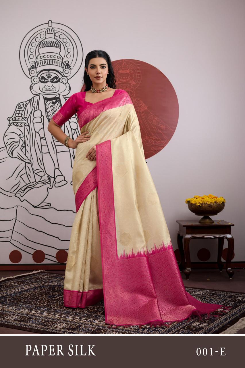 Rajtex Paper Silk catalog surat saree factory price 2025