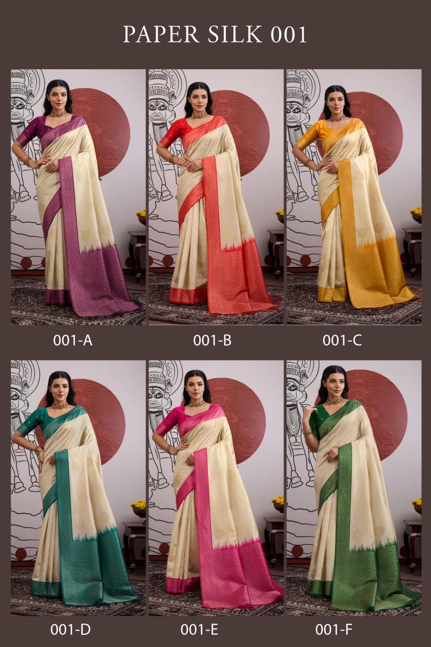 Rajtex Paper Silk catalog surat saree factory price 2025