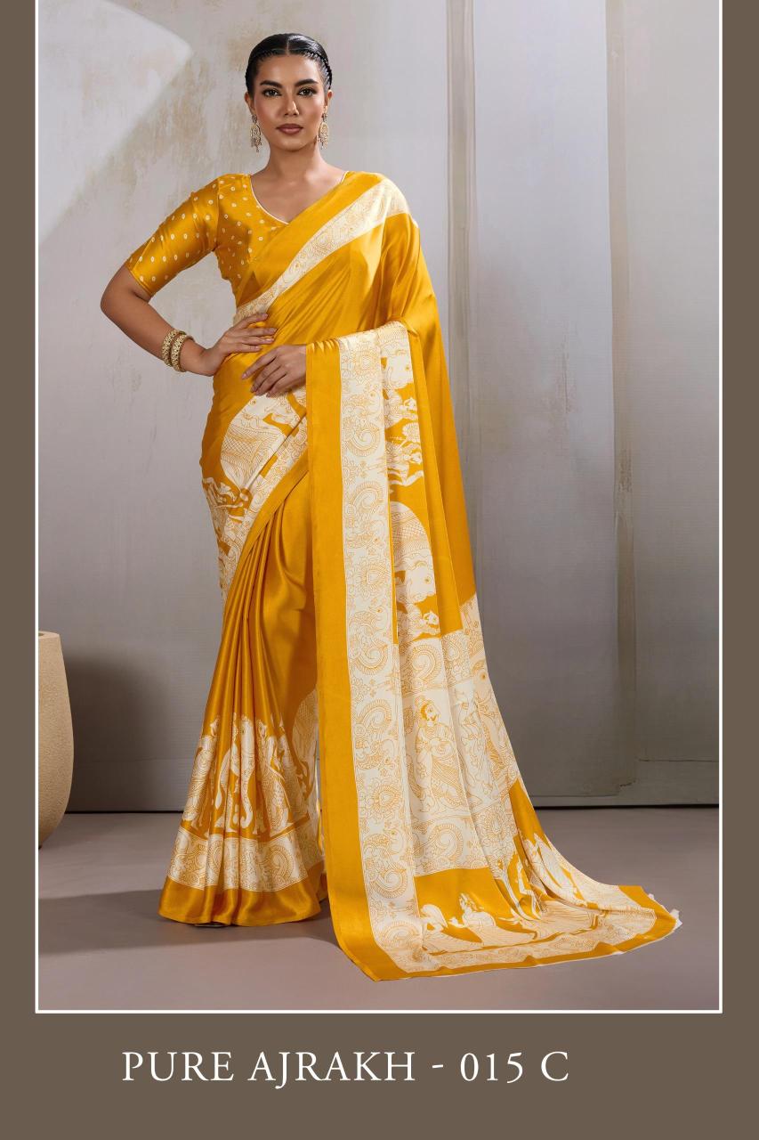 Rajtex Pure Ajrakh 015 catalog sarees fancy sarees surat