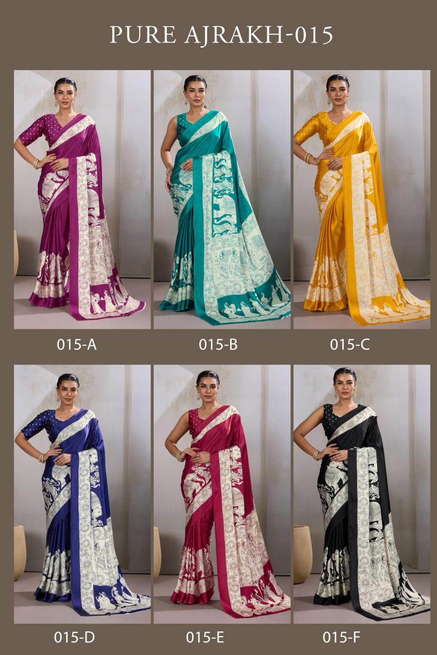 Rajtex Pure Ajrakh 015 catalog sarees fancy sarees surat