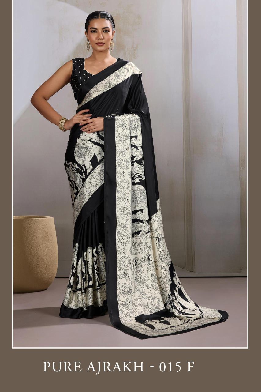 Rajtex Pure Ajrakh 015 catalog sarees fancy sarees surat