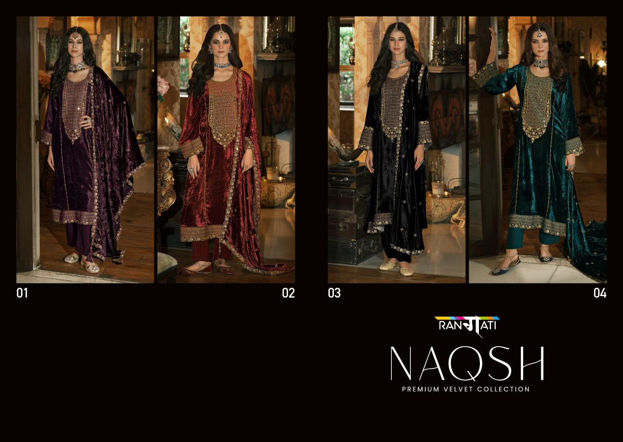 Rangati Naqsh catalog designer salwar kameez wholesale in chennai