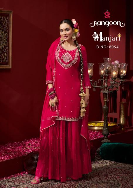 Rangoon Manjari catalog buy kurti palazzo set online india